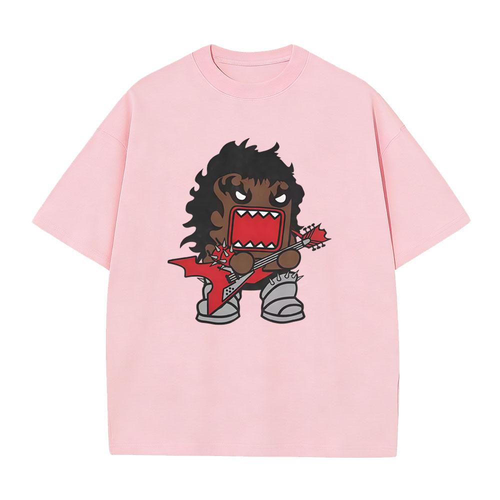 Domo Kun Funny Meme T Shirt Unisex Women Gothic Metal Rock Style Tshirt Unisexs Punk Oversized Short Sleeve Tshirts Unisex Streetwear