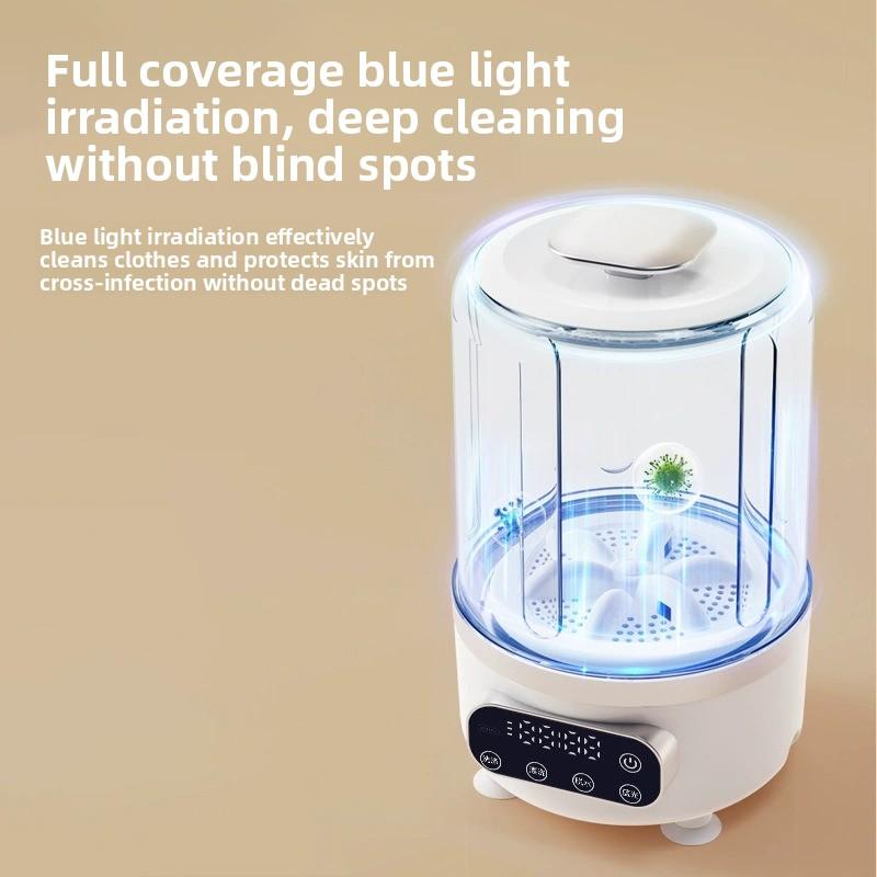 Mini lavadora portátil para ropa interior y calcetines, automática con función de centrifugado
