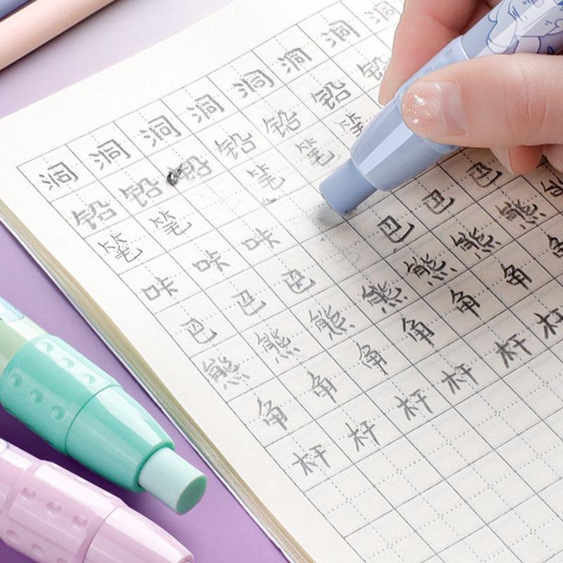 Ластики Выдвижной пресс Карандаш Резиновые корректирующие принадлежности Школьные канцелярские принадлежности