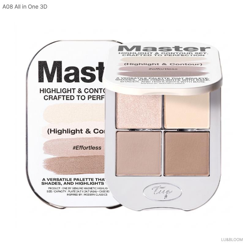 TooQ Одна 4-палетка магнитных теней для век от Genuine (+Бесплатный подарок)