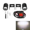 2Pcs Fisheye Lens Motorcycle Mini Driving Light LED Headlight Projector  Motorcycle Lighting
