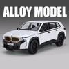 1:24 BMW XM SUV Alloy Sports Car Model Die-cast Metal Car Vehicle Model Simulation Sound and Light Pull Back Collection Children's Toys Boys Gift