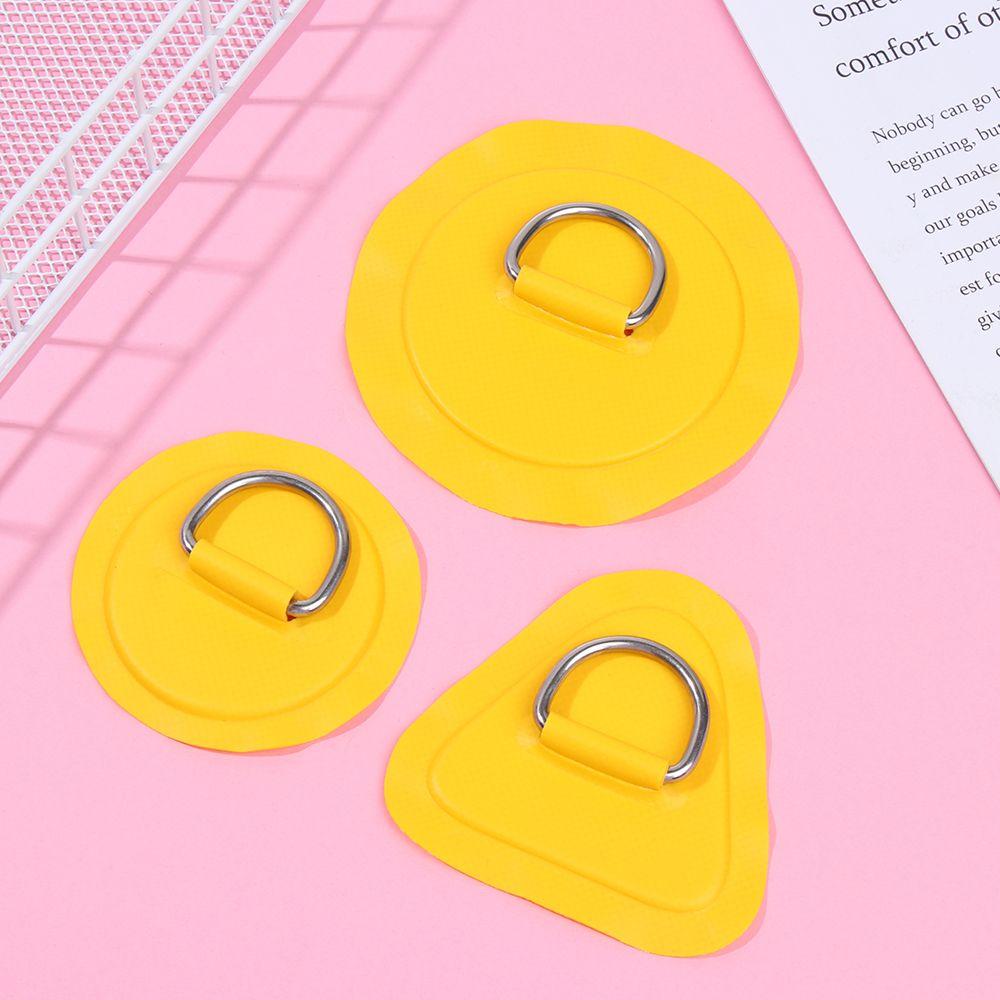Pad Stainless Steel Raft Dinghy D Ring Pad/Patch Kayak Surfboard SUP Tie Down Inflatable Boat Patch