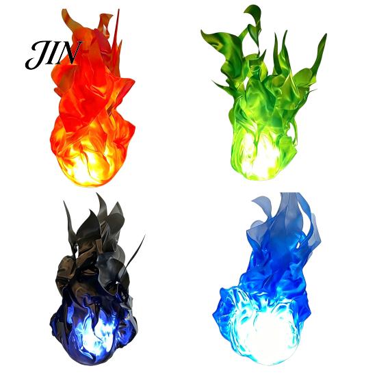 Decorative Fireball for Cosplay Floating Prop, LED Glowing Flame Halloween Handheld Prop Cosplay, Safe Artificial Battery Powered Stage Light