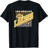 LOS ANGELES LAKERS НБА Лос-Анджелес Лейкерс Поднимись над черным футболка с круглым вырезом