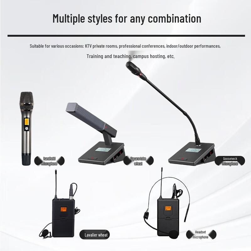 Huidu Professional Wireless Conference Microphone System (CN version)