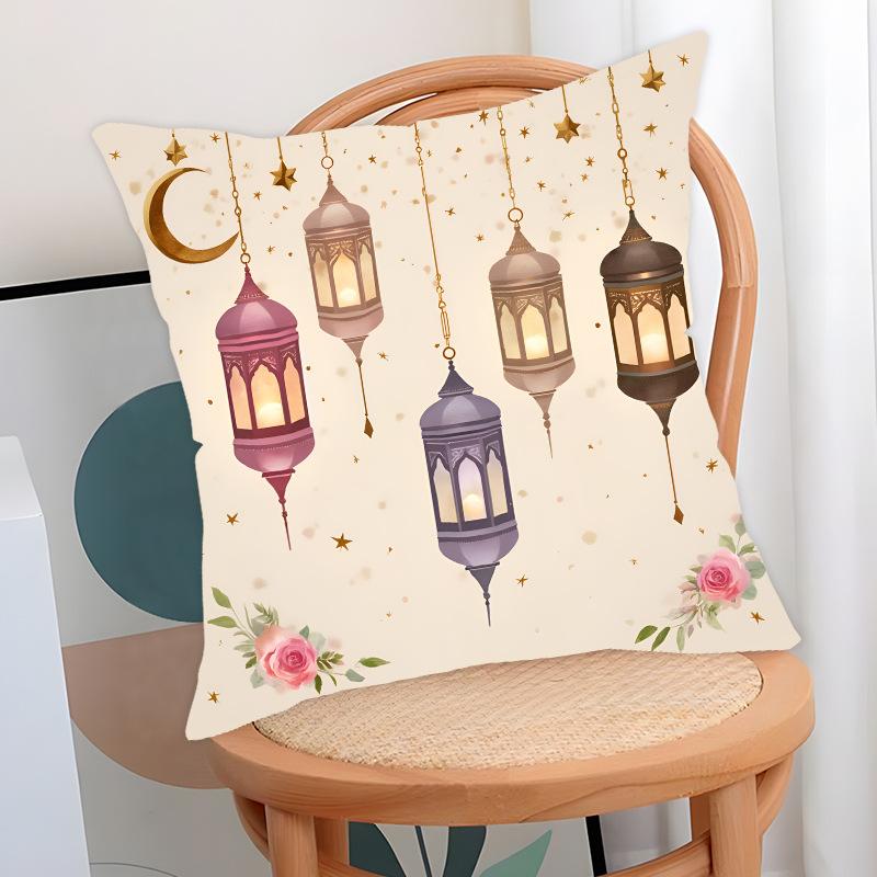 Наволочка на декоративную подушку с принтом золотой луны Праздничное украшение Ближневосточный дом Украшение дивана Чехол для подушки