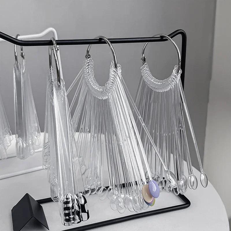 Образцы для ногтей Цветовая карта Дисплей Шаблон для гель-лака Советы по нейл-арту Подставка для образцов Практика лака для ногтей Акриловая палитра