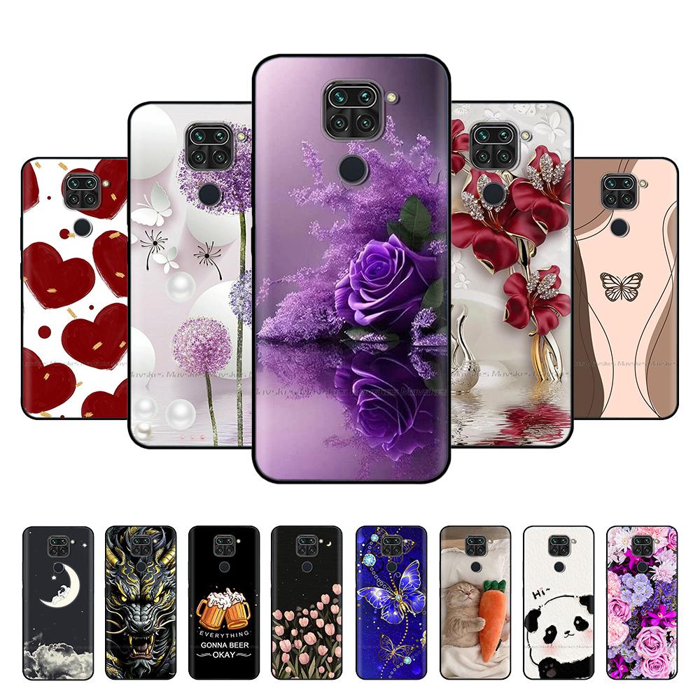 Милая задняя крышка с пандой для Redmi Note 9 Чехол для Xiaomi Redmi Note 9 Чехлы Note9 Мягкий жидкий силикон Полная защита Чехол для телефона