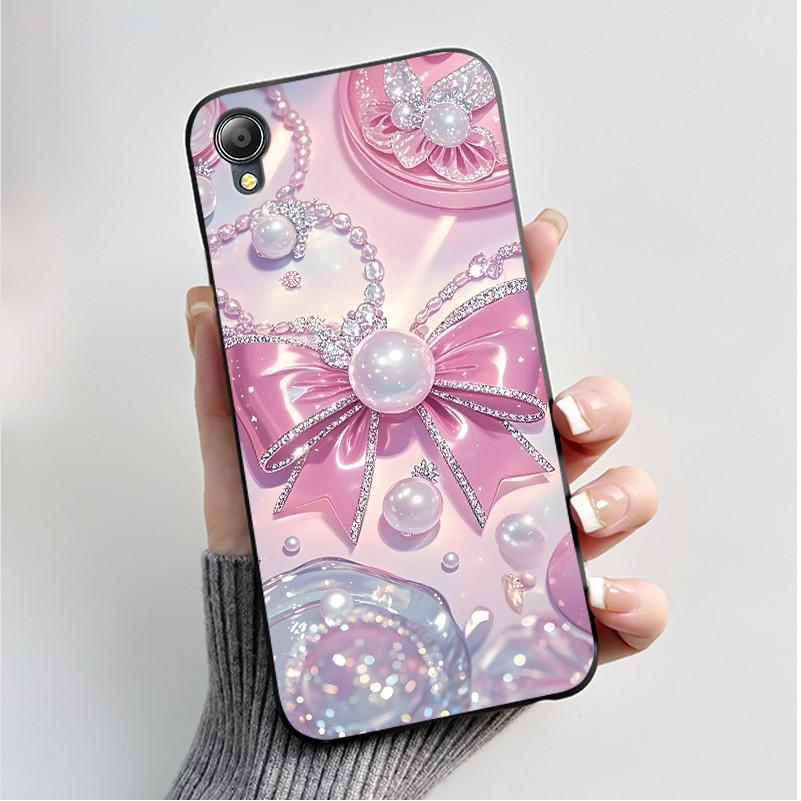 For Asus Zenfone Live (L1) ZA550KL Case Soft Silicone Black Shell Cover Funda Cute Flower Cartoon Printing Phone Casing Capa