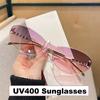 New Stylish Sunglasses for Women Men Ins Style Small Frame UV400 Sun Glasses Goggles Unisex Fashionable Shades Eyewear