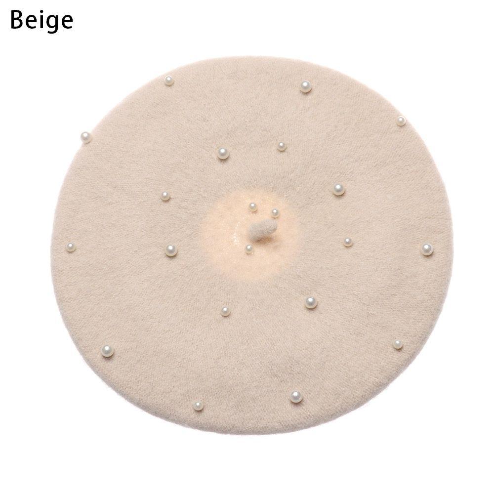 Детские Аксессуары Жемчужные Теплые Детские Шапки Берет Шляпа Шляпы для Девочек Головные Уборы