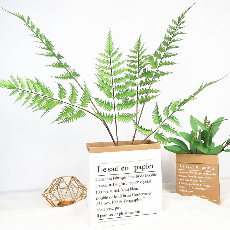 Nordic Green Fern & Palm Leaf Floral Arrangement Decor Prop