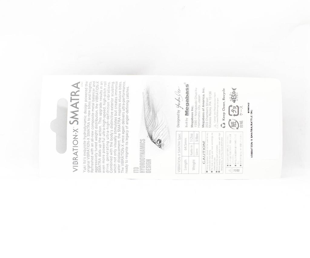 Megabass Vibration-X Smatra Rattle 64.5 mm 1/2 oz Sinking Lure Tige (1569)