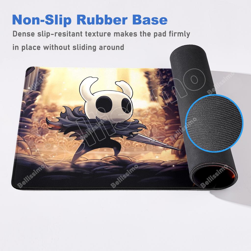 PC Anime Cute HD Table Mat Large Carpet Hollow Knight Gaming Accessories Mouse Pad Office Laptop Cartoon Game Cabinet Mausepad