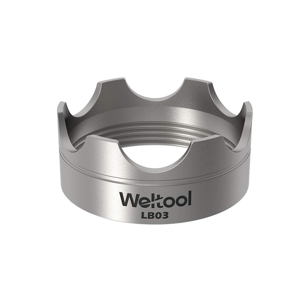Weltool Head Bezel for Maglite Flashlight Maglite D Battery 304 Stainless Steel LB03 Model Maglite Glass (for Flashlight) - - (for Breaker)