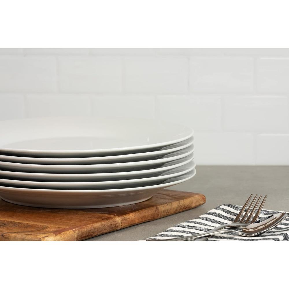 Наборы тарелок и мисок на 6 персон, устойчивые к сколам и царапинам, небьющиеся современные наборы посуды, пригодные для посудомоечной машины и микроволновой печи, наборы столовых приборов