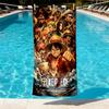 Дизайн пляжного полотенца с принтом One Piece, Мягкое, Легкое. для дома, ванной, спа, бассейна, йоги, серфинга, кемпинга, подарок семье, другу