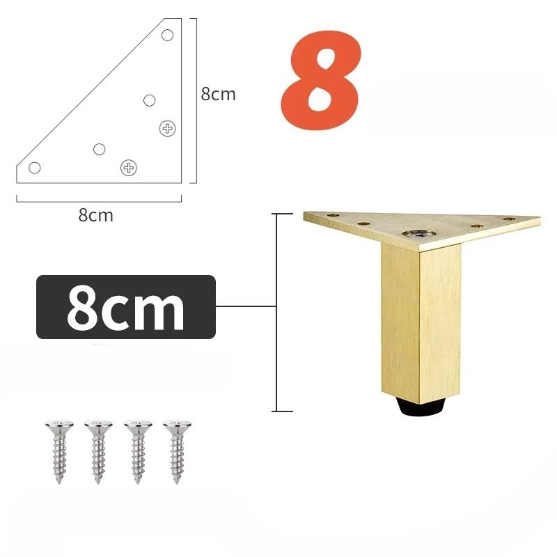 4PCS Hardware Feet Accessories Adjustable Furniture Legs Metal Supporting Foot for Coffee Table Cabinet Chair Sofa Bed Furniture