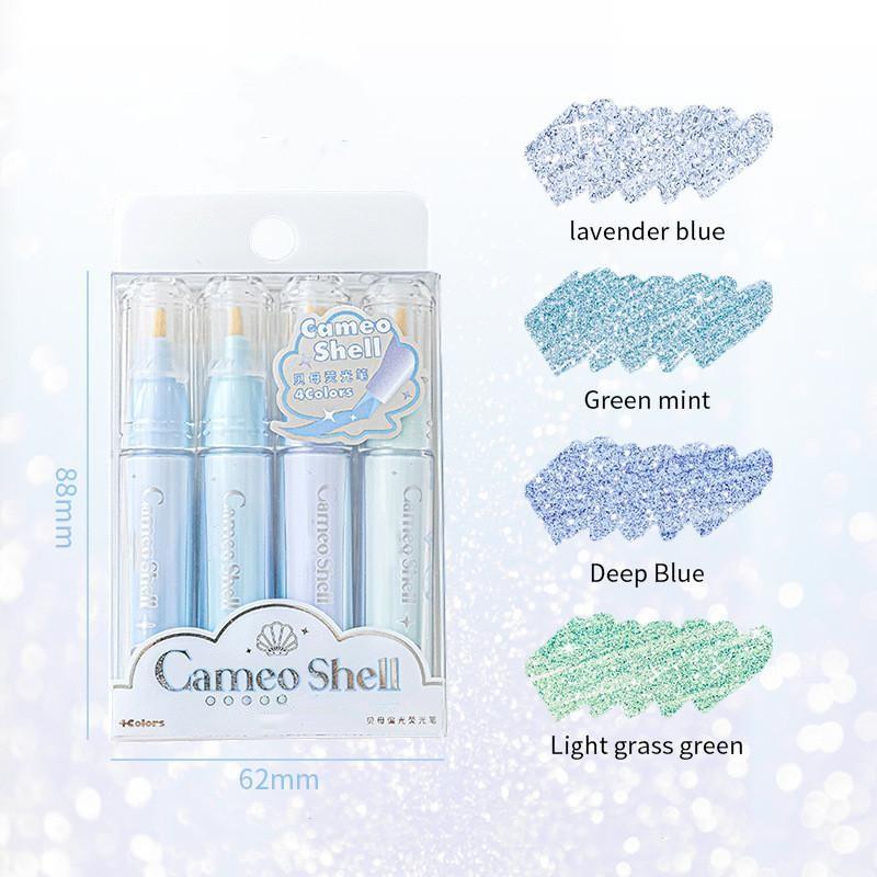 4 шт./набор Morandi градиентный цветной маркер Ins красивый маркер студенческий альбом блокнот маркер ручка кавайные канцелярские принадлежности