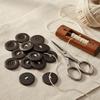 30pcs 40mm Craft Sewing Buttons 4 Holes Round Wood Buttons Vintage Style Coat Buttons  DIY Crafts