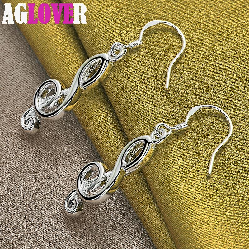 Ювелирные изделия из серебра 925 пробы с музыкальными нотами