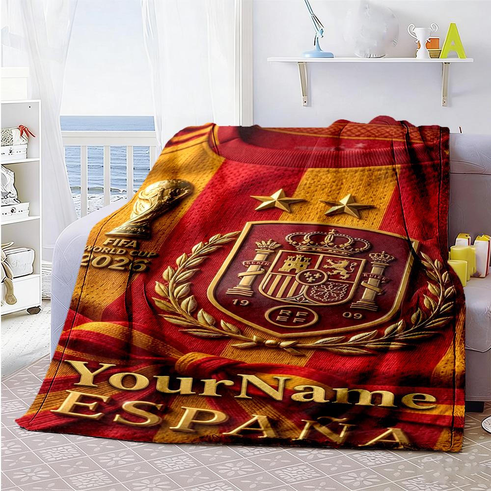 Galatasaray Personalized Name Blanket Cozy Personalized Blanket Soft Warm Cozy Versatile For Livingroom Seaside Couch Sofa Allseason Use