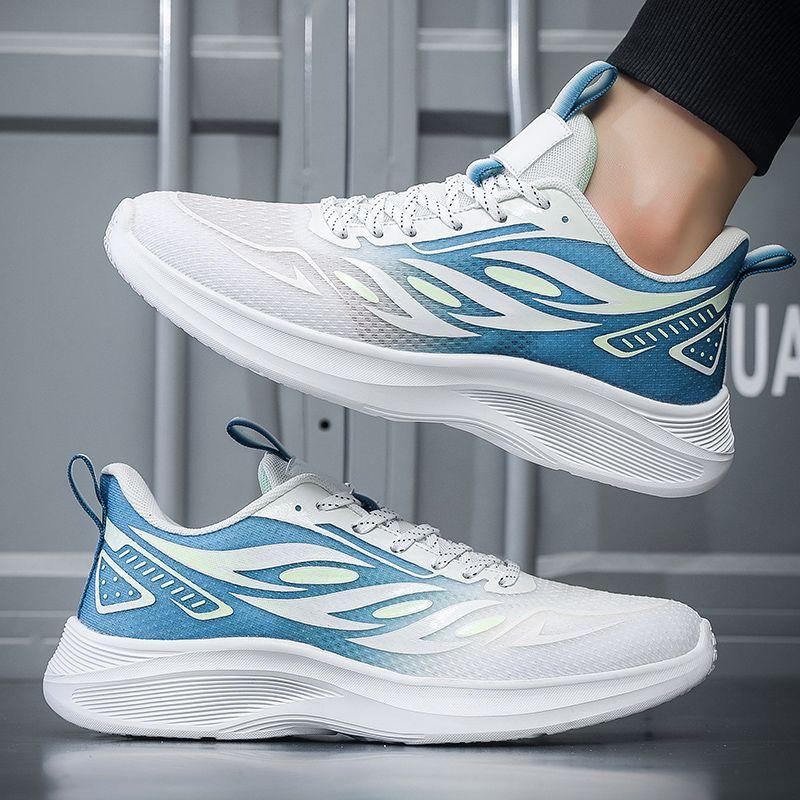 Сетчатый верх Толстая платформа Мужские повседневные кроссовки Дышащие Беговые Спортивные туфли для мужчин Удобная Трендовая обувь 2025 по акции