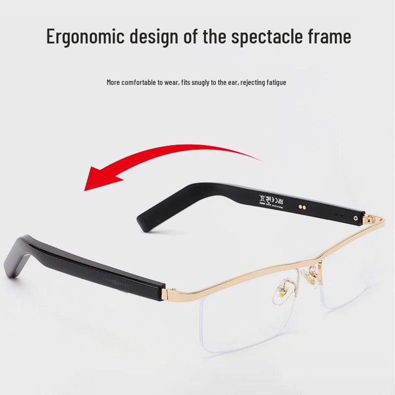 LG12 Smart Bluetooth AI Glasses with UV & Blue Light Protection for Business & Sports