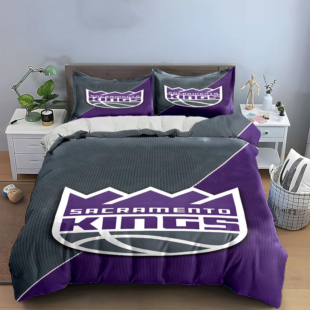 Sacramento Kings logo design. Bedding sets Duvet cover sets Duvet covers Pillowcases(1*Duvet Cover 2*Pillowcases without duvet insert)
