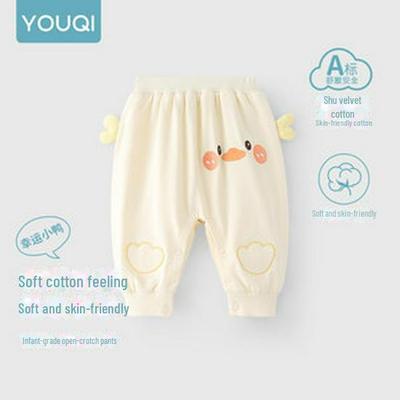 Брюки с открытой промежностью Youqi Baby Big Butt для мальчиков и девочек — стильная одежда на весну/осень
