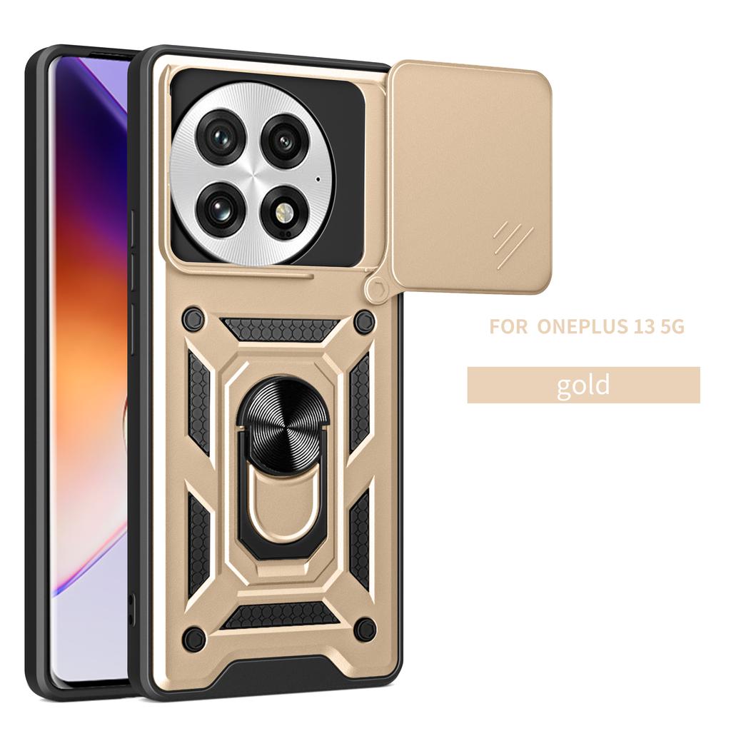 Чехол-подставка Armor Case для OnePlus 13 5G One Plus Cover с защитным кольцом для объектива Magnetic Holder Coque Fundas