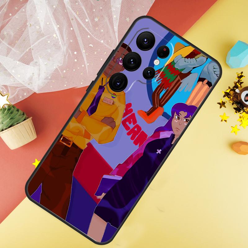 Misato and Gus Phone Case For Samsung Galaxy S25 S26 Ultra S21 S20 S22 S23 Ultra S10 Plus S24 FE Cover Coque