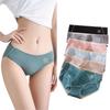 Let Heart Cotton Set of Seamless Sanitary Underwear for Women In Their Lucky Cotton Cotton Cotton Panties Women's Panties, 100% Cotton, 6, Panties,