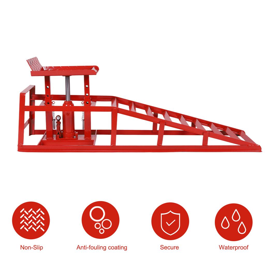 Кронштейн для смены масла Грузоподъемность 5 тонн Металлические гидравлические рампы для авторемонта Сверхпрочные автомобильные рампы для плановой замены шин и ремонта