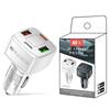 Автомобильное зарядное устройство 38 Вт, 2 USB, 1 PD Type-C, быстрая зарядка 3,1 А, зарядка телефона, адаптер Quick Charger QC 3.0 для iPhone 16 15, ноутбуков, планшетов