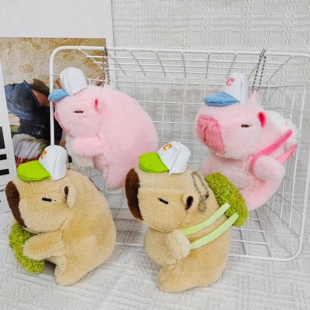 Капибала плюшевый кулон, милая кукла-капибар, тряпичная кукла, брелок, 4-дюймовая кукла-захват