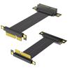 Кабель-райзер PCI-E 4.0 X1/X4 PCI Express Gen 4 Удлинительный шнур для GPU Длина 10 см Черный Высокоскоростной кабель-райзер для GPU Адаптер 90 градусов