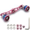 HEIGHTEN 115mm Bait Reel Handle 8 Colors 70 Aviation Aluminum Shimano Daiwa Abu Garcia Standard Bait Reel Black Engine (Sakura Pink) (626)