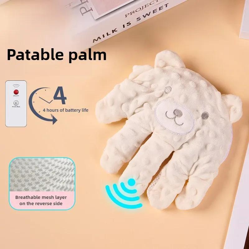 New Type Baby Soothing Palm Soft Electric Baby Sleeping Palm Cartoon with Remote Control Newborns Soothing Pillow