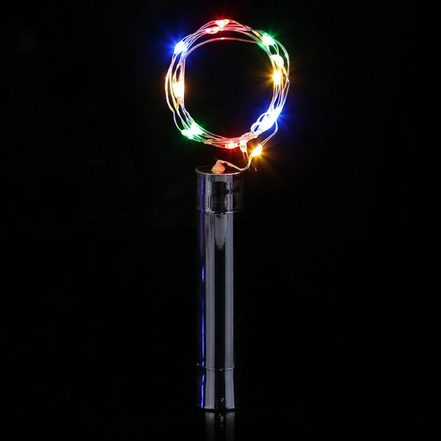 Светодиодный светильник для бутылки вина 1/2/3 м с пробкой, 10/20/30 светодиодов, гирлянда из медной проволоки, аккумулятор AA, звездный сказочный свет для декора свадебной вечеринки своими руками