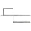 Wall Shelf Concrete Gray 122 x 18 x 60 cm Engineered Wood