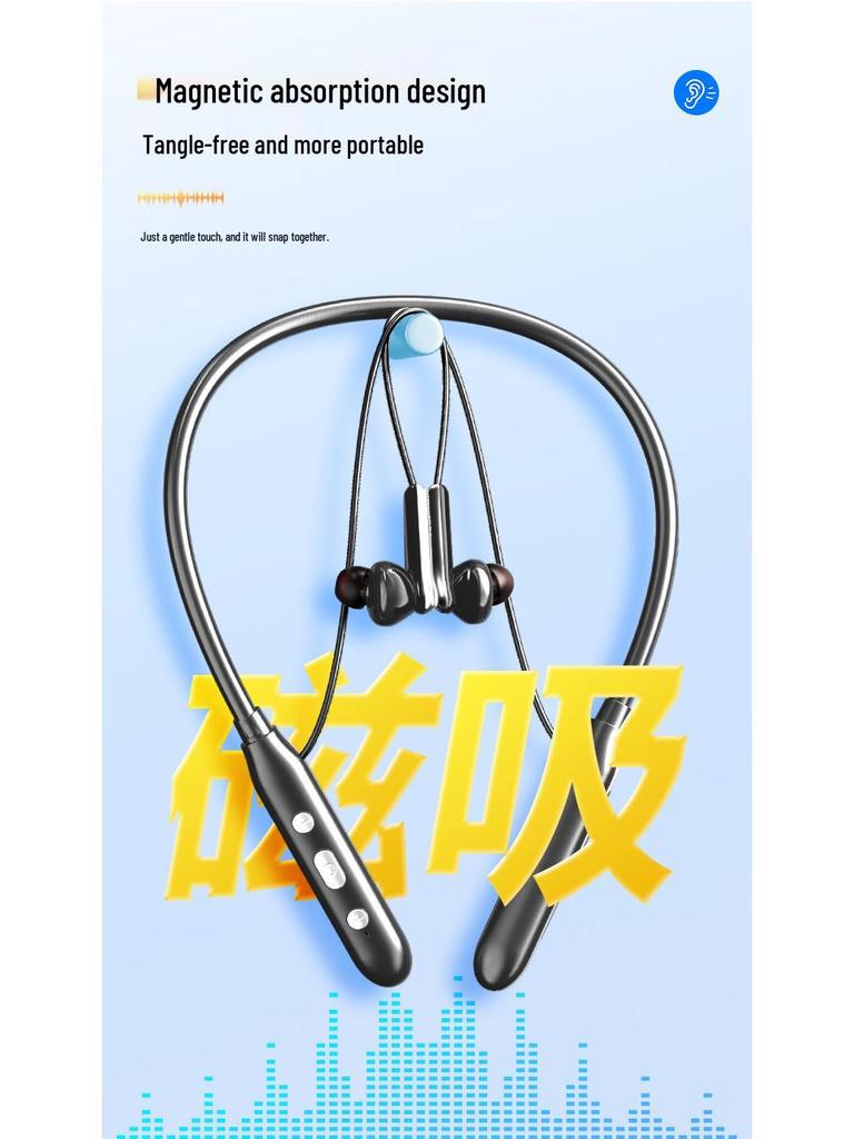 Q80 Высококачественный заушный слуховой аппарат с шейным креплением для пожилых и молодых, большая батарея, защита от потери, Bluetooth, шумоподавление