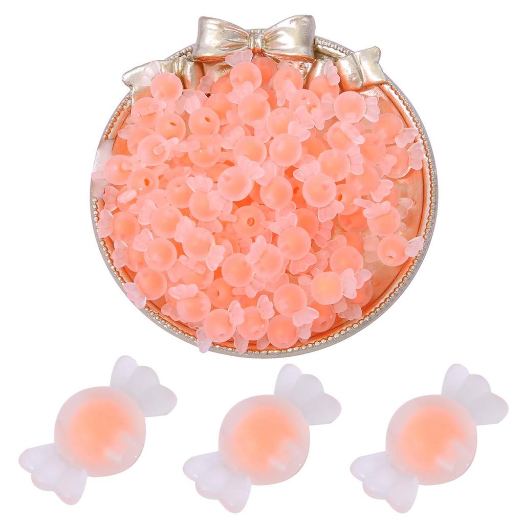 17x9mm 50pcs Acrylic Plastic Candy Shape Beads for DIY Jewelry Craft Making