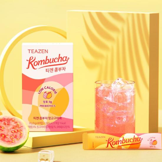 Teazen Чайный гриб, манго, гуава, 5 г х 10 палочек в коробке (10 вариантов)