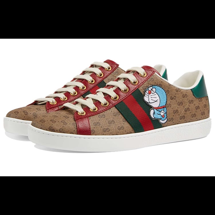 Gucci X Doraemon Ace Монограмма Женская 655034 2SZ10 9765