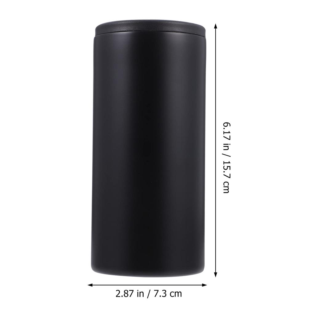 Cabilock Изолированный узкий охладитель для пива, крепких напитков, Двустенный вакуумно-изолированный держатель для напитков, Бутылка для воды, Изолированная кружка, Черный