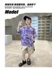 Boys' short sleeved T-shirt, summer new style, mid size and stylish, boys' T-shirt, children's pure cotton top, trendy brand T