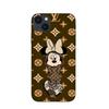 Чехол Maniacase для Iphone 13 mini minnie Disney Lv коричневый