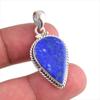 Natural Lapis Lazuli Gemstone Handmade 925 Solid Silver Gift Pendant 1.50" n9Y95